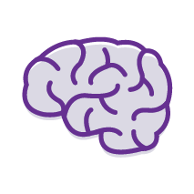 Illustrated image of a brain