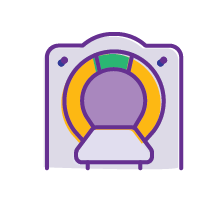 Illustrated image of CT Scan